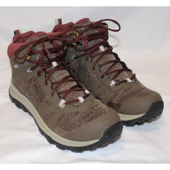 Keen Women's Terradora Mid WP‎ Hiking Boots Canteen Andorra NIB $190 - Picture 3 of 6